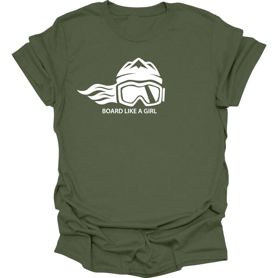 Girls Snowboard Essential Short Sleeve T-Shirt - Ski Like A Girl