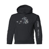 Girls Snowboard Hoodie Black Camo - Ski Like A Girl