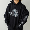 Girls Snowboard Hoodie Black Camo - Ski Like A Girl