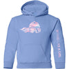 Girls Snowboard Hoodie Carolina Blue Cotton Candy - Ski Like A Girl