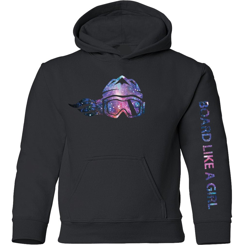 Girls Snowboard Hoodie gALEXy - Ski Like A Girl
