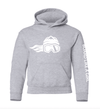 Girls Snowboard Hoodie Grey - Ski Like A Girl