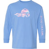 Girls Snowboard Long-Sleeve T-Shirt Carolina Blue Cotton Candy (Overstock) - Ski Like A Girl