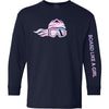 Girls Snowboard Long Sleeve T-Shirt Cotton Candy (Overstock) - Ski Like A Girl