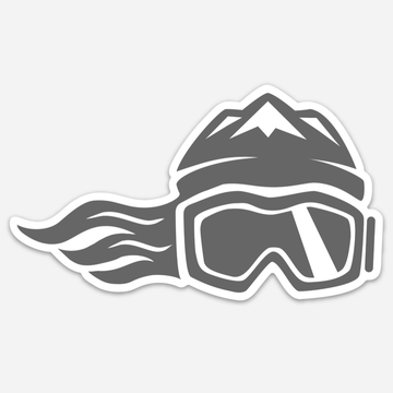 Board Like A Girl Sticker Grey (No Words)