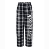 Ski Like A Girl Girls Flannel Pajama Pants Black White - Ski Like A Girl