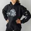 Ski Like A Girl Girls Hoodie Black White Camo - Ski Like A Girl