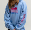 Ski Like A Girl Girls Hoodie Carolina Blue Aurora - Ski Like A Girl