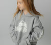 Ski Like A Girl Girls Hoodie Grey - Ski Like A Girl