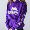 Ski Like A Girl Girls Hoodie Purple Cotton Candy - Ski Like A Girl