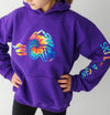 Ski Like A Girl Girls Hoodie Purple Tie-Dye - Ski Like A Girl