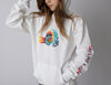 Ski Like A Girl Girls Hoodie Tie-Dye Logo - Ski Like A Girl