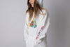 Ski Like A Girl Girls Hoodie Tie-Dye Logo (Overstock) - Ski Like A Girl