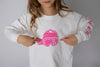 Ski Like A Girl Girls Long Sleeve T-Shirt Pink Logo - Ski Like A Girl