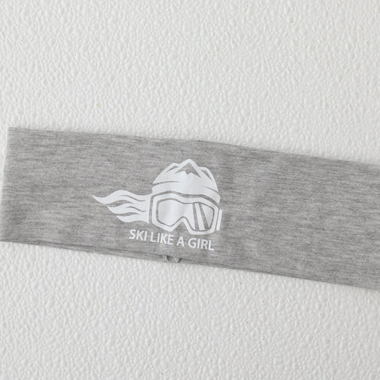 Ski Like A Girl Headband Grey - Ski Like A Girl