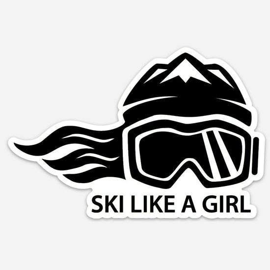 Ski Like A Girl Sticker "Experts Only" (5” or 3”) - Ski Like A Girl