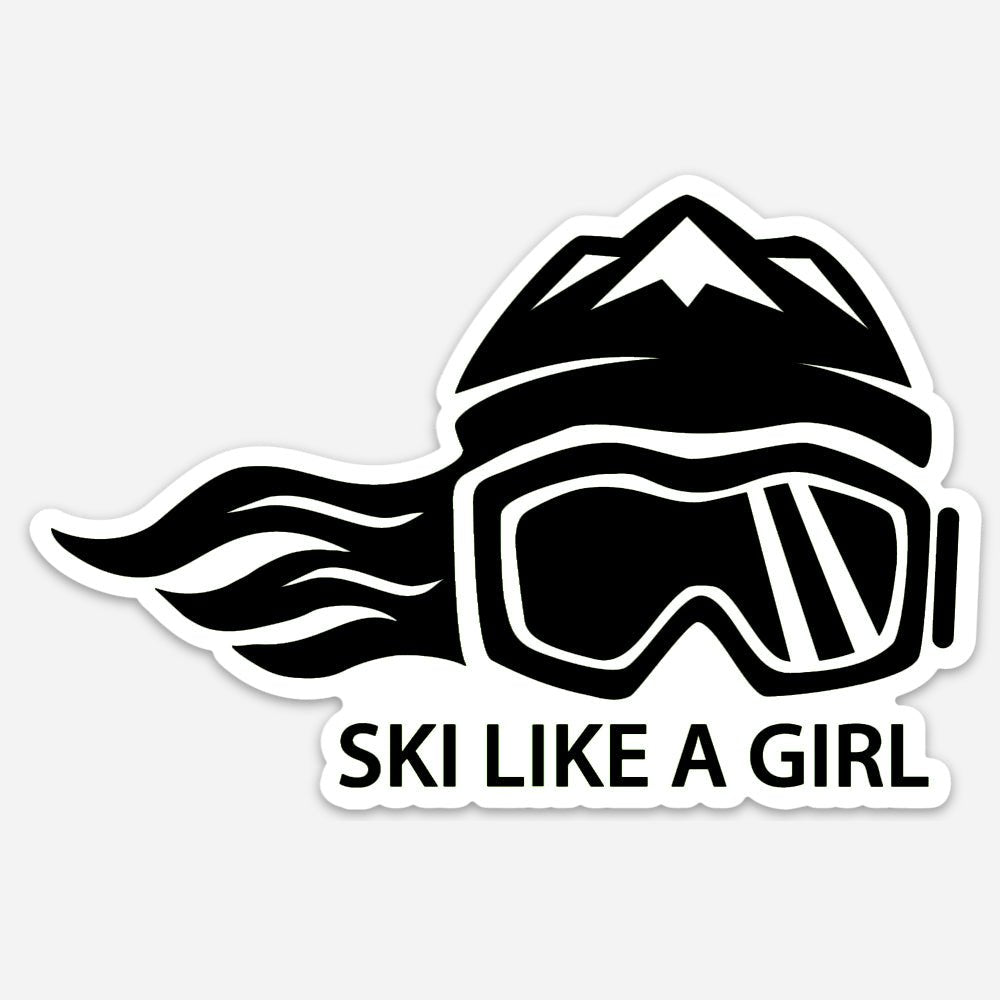 Ski Like A Girl Sticker "Experts Only" (5” or 3”) - Ski Like A Girl