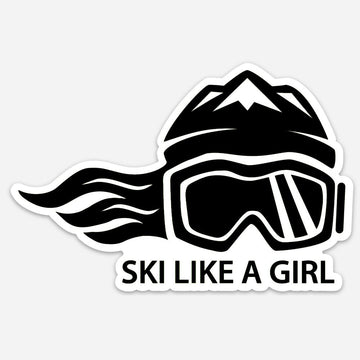 Ski Like A Girl Sticker "Experts Only" (5” or 3”) - Ski Like A Girl