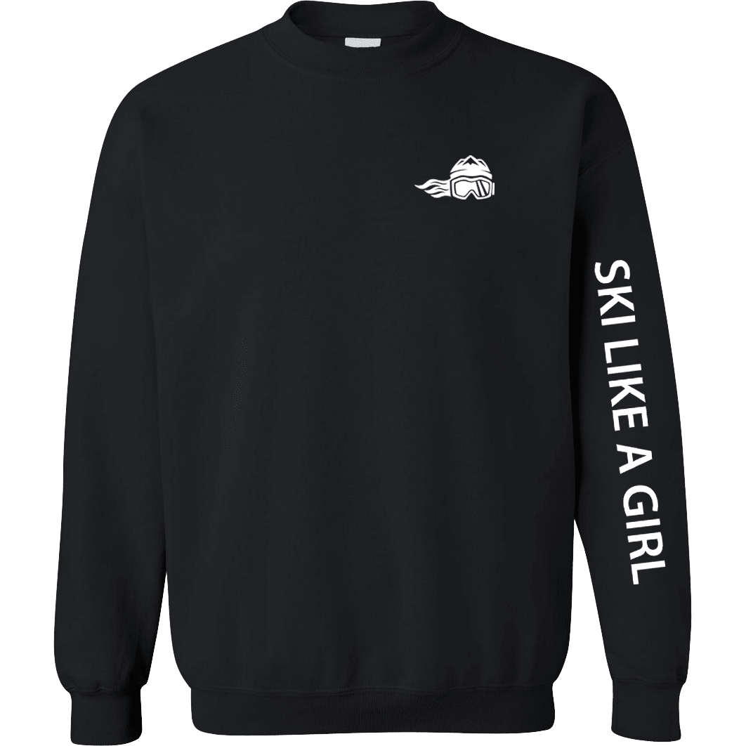 Ski Like A Girl Womens Classic Crewneck - Ski Like A Girl
