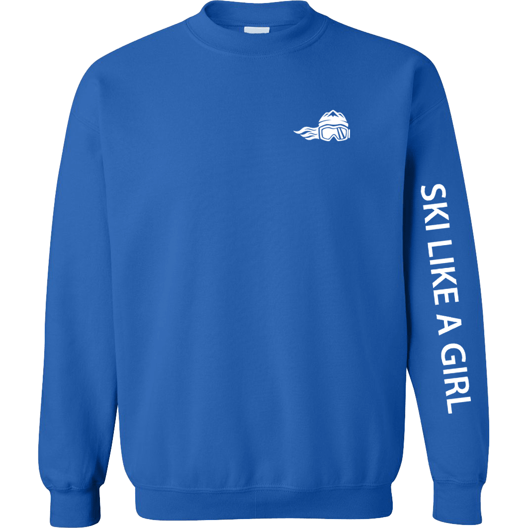 Ski Like A Girl Womens Classic Crewneck - Ski Like A Girl