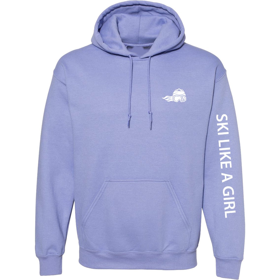 Ski Like A Girl Womens Classic Hoodie - Ski Like A Girl