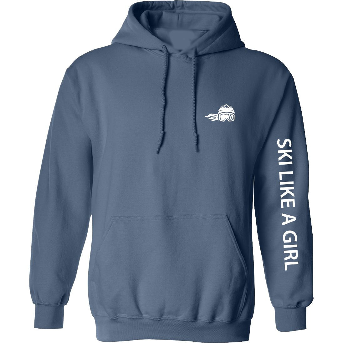 Ski Like A Girl Womens Classic Hoodie - Ski Like A Girl