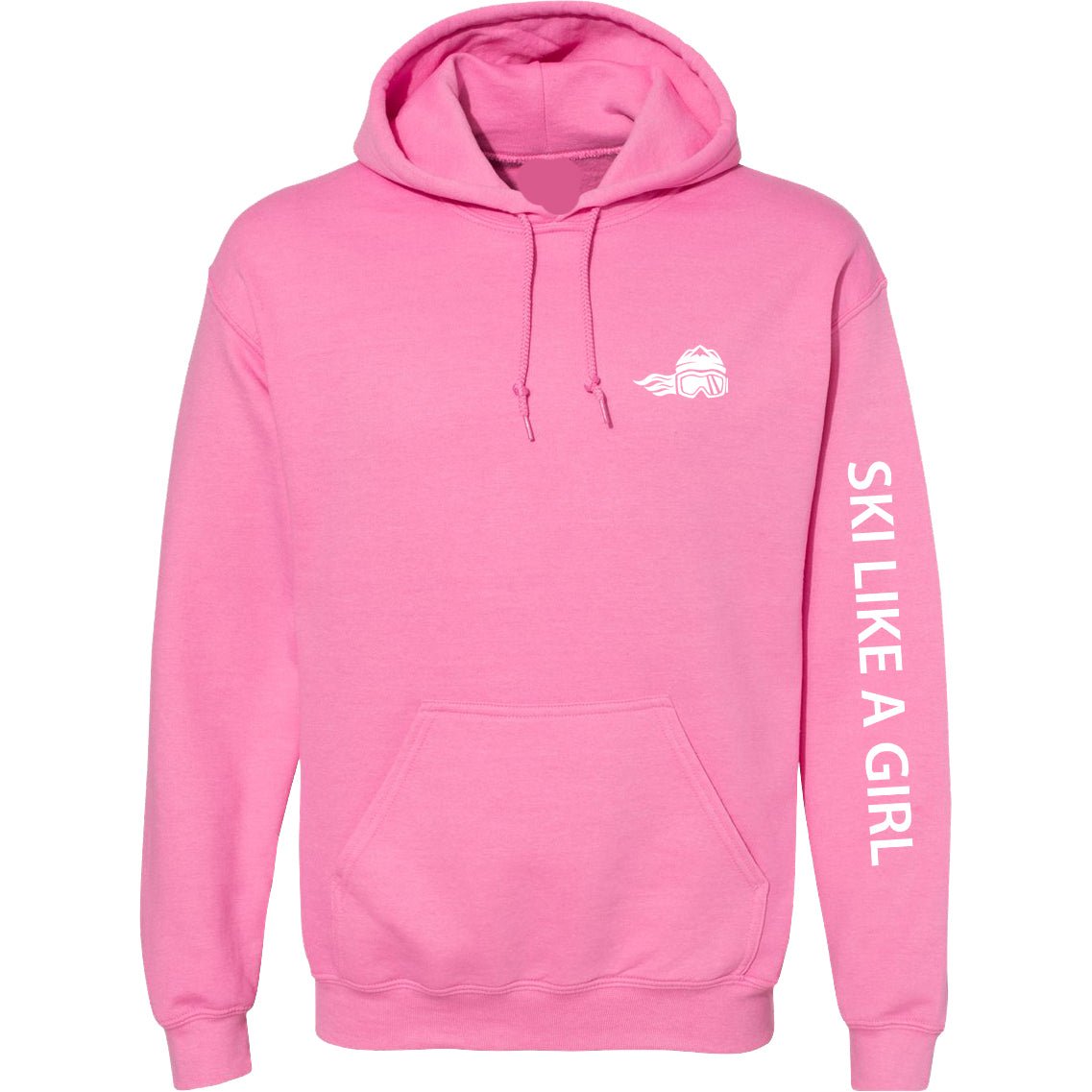 Ski Like A Girl Womens Classic Hoodie - Ski Like A Girl