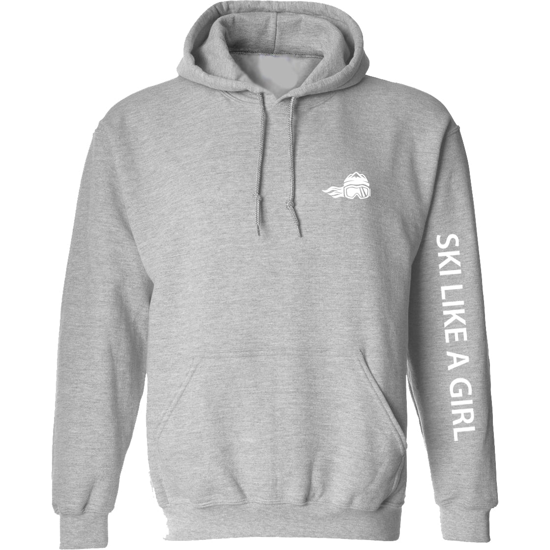 Ski Like A Girl Womens Classic Hoodie - Ski Like A Girl