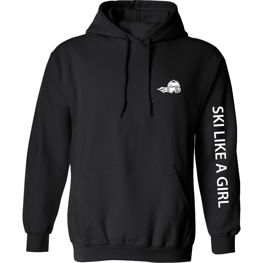 Ski Like A Girl Womens Classic Hoodie - Ski Like A Girl