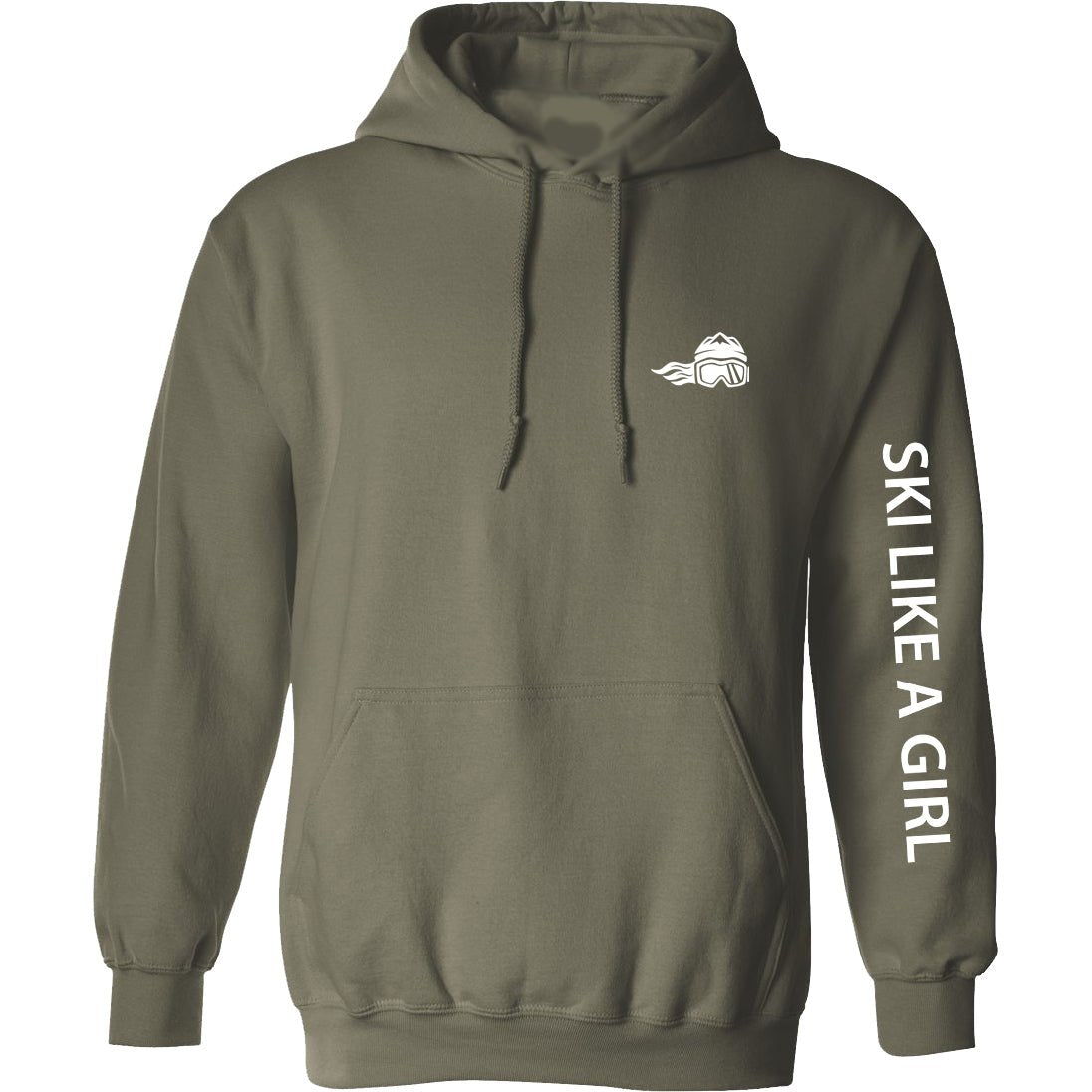 Ski Like A Girl Womens Classic Hoodie - Ski Like A Girl