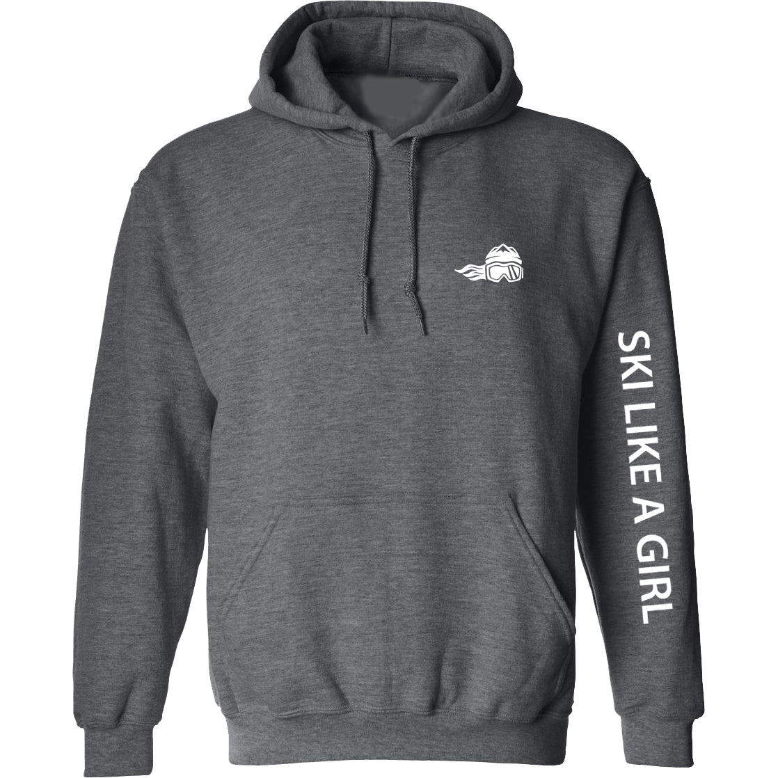 Ski Like A Girl Womens Classic Hoodie - Ski Like A Girl