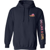 Ski Like A Girl Womens Classic Hoodie Retro Sunset - Ski Like A Girl