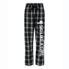 Ski Like A Girl Womens Flannel Pajama Pants Black White - Ski Like A Girl