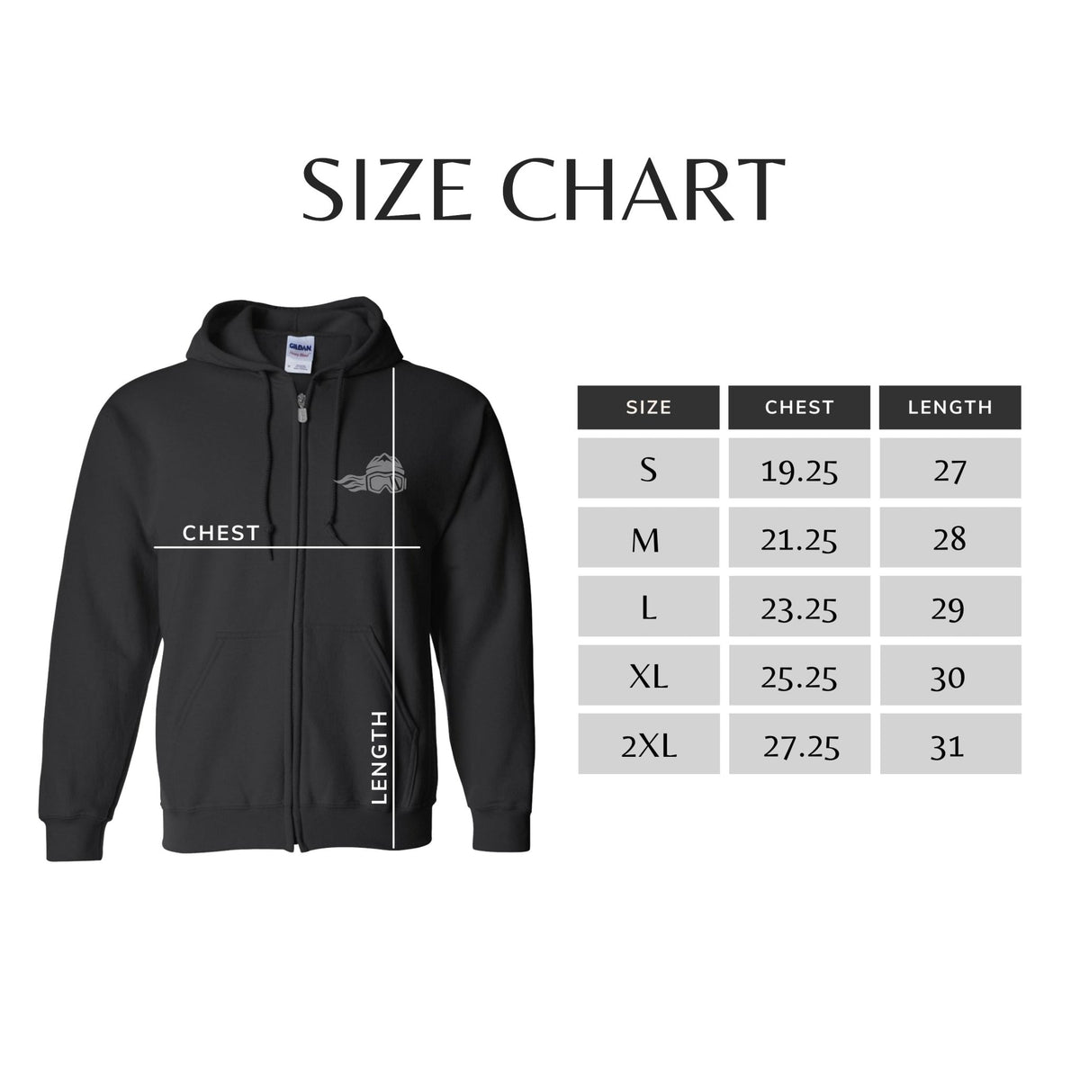 Ski Like A Girl Womens Full-Zip Hoodie Grey - Ski Like A Girl