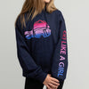 Ski Like A Girl Womens Hoodie Aurora - Ski Like A Girl
