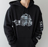 Ski Like A Girl Womens Hoodie Black White Camo - Ski Like A Girl