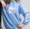 Ski Like A Girl Womens Hoodie Carolina Blue Cotton Candy - Ski Like A Girl