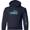 Ski Like A Girl Girls Hoodie Winter Ice