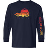 Ski Like A Girl Girls Long Sleeve T-Shirt Desert Fire