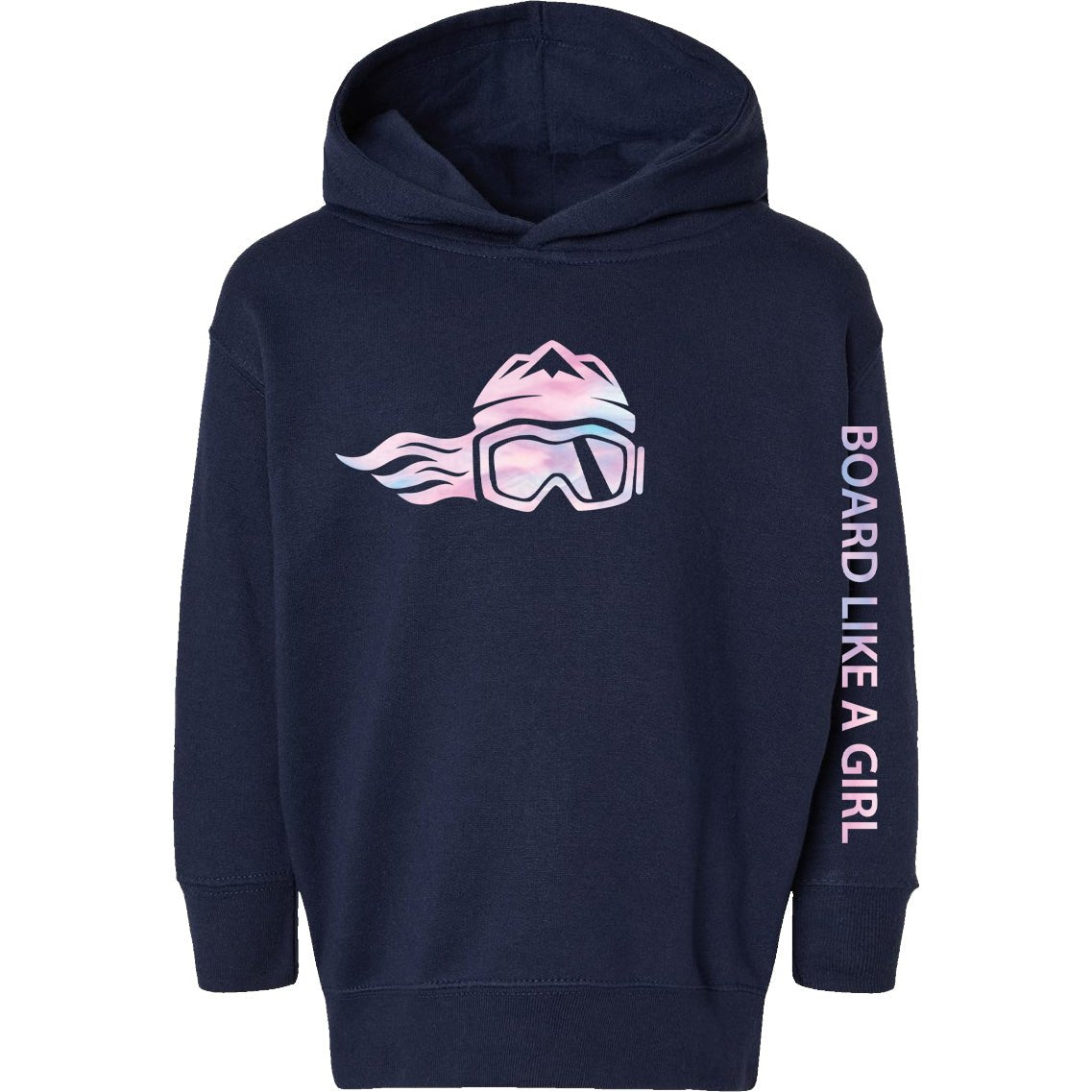Toddler Snowboard Hoodie Cotton Candy - Ski Like A Girl