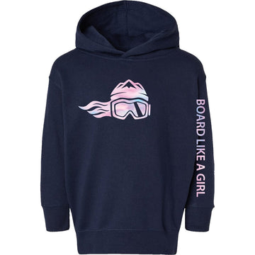 Toddler Snowboard Hoodie Cotton Candy - Ski Like A Girl