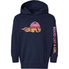 Toddler Snowboard Hoodie Retro Sunset - Ski Like A Girl