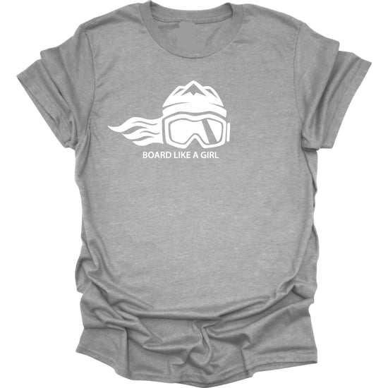 Womens Snowboard Essential Short Sleeve T-Shirt - Ski Like A Girl