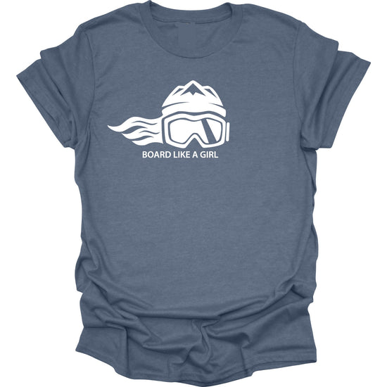 Womens Snowboard Essential Short Sleeve T-Shirt - Ski Like A Girl