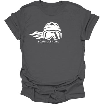Womens Snowboard Essential Short Sleeve T-Shirt - Ski Like A Girl