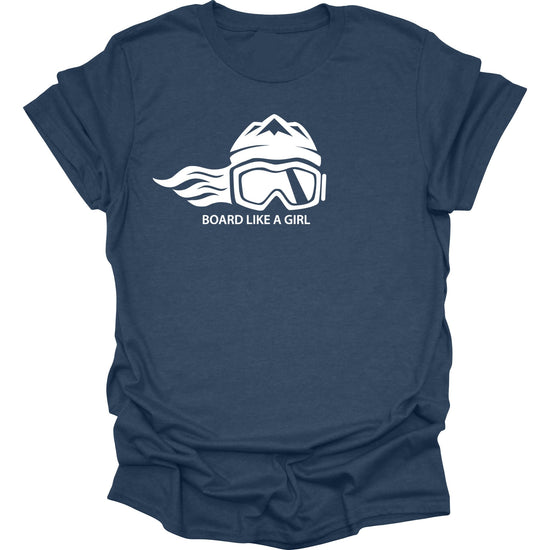 Womens Snowboard Essential Short Sleeve T-Shirt - Ski Like A Girl