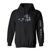 Womens Snowboard Hoodie Black White Camo - Ski Like A Girl