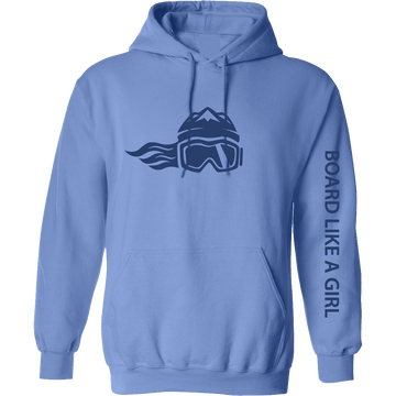 Womens Snowboard Hoodie Carolina Blue Navy (Overstock) - Ski Like A Girl