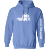Womens Snowboard Hoodie Carolina Blue White (Overstock) - Ski Like A Girl