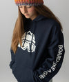 Womens Snowboard Hoodie Navy Blue - Ski Like A Girl